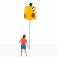 Losse Balkorf Octopus Geel met metalen paal