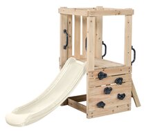 speeltoren met Losse glijbaan *Pastel Wit** 120 cm voor Platformhoogte 60 cm