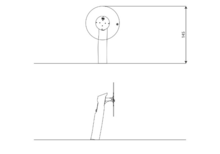 Technische tekening Outdoor Fitness Flex Wheel