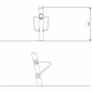 Technische tekening Robinia Outdoor Power Dip Station