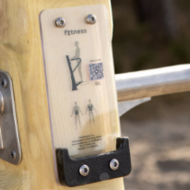 QR code voor online instructie met telefoonhouder van toestel RB1123