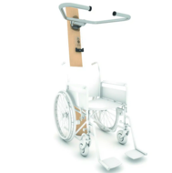 Mogelijkheden voor een rolstoel bij het fitnesstoestel flex wheel