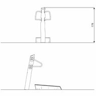 Tekening Robinia Outdoor Fitnesstoestel Cardio Roller