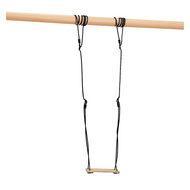 Houten boomschommel 6M BR-touwen zwart
