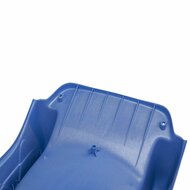 wateraansluiting van Vrijstaande Ladder Zwart inclusief Rex Glijbaan Blauw Platformhoogte 120 cm