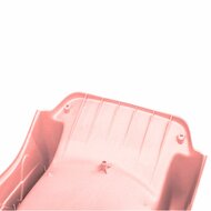 wateraansluiting van Vrijstaande Ladder Zwart inclusief Rex Glijbaan Pastel Roze Platformhoogte 120 cm