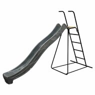 Vrijstaande Ladder Zwart 150 cm Hoog met Glijbaan Tsuri Antraciet