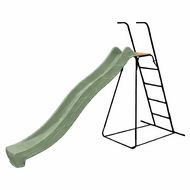 Vrijstaande Ladder Zwart 150 cm hoog Met Glijafke Tsuri Pastel Groen