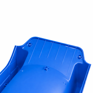 wateraansluiting van Vrijstaande Ladder Zwart inclusief Tweeb Glijbaan Blauw Platformhoogte 90 cm