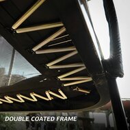 Dubbel gecoat frame van de trampoline