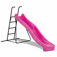 Vrijstaande Ladder Zwart inclusief Rex Glijbaan Paars Platformhoogte 120 cm