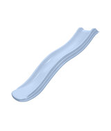 pastel blauwe glijbaan