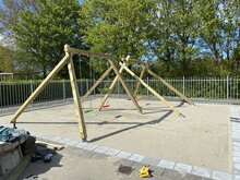 Sfeerfoto 2 White Rhino Q-Line Schommel Ridge 4 haken Openbaar
