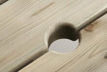 Parasolopening in de tafel