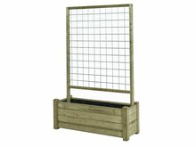 Houten Bloembak met Rek 120x40x180 cm