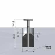 installatietekening van Twister Disc &Oslash;29 cm