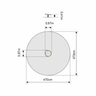 vrije ruimte van Twister &Oslash;67 cm
