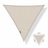 Schaduwdoek driehoek 3x3x3 m Sahara sand (UV-werend)