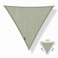 Schaduwdoek driehoek 360x360x360 cm Moonstone Green (UV-werend)