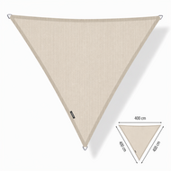 Schaduwdoek driehoek 4x4x4 m Sahara sand (UV-werend)