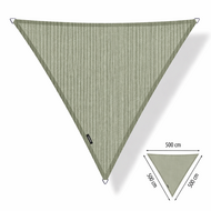 Schaduwdoek driehoek 5x5x5 m Moonstone Green (UV-werend)
