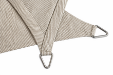 Detail Schaduwdoek Sahara sand met RVS oog