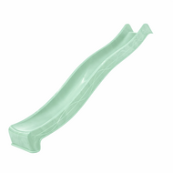 pastel groene glijbaan