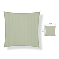 Schaduwdoek vierkant 2x2 meter Moonstone Green (UV-werend)