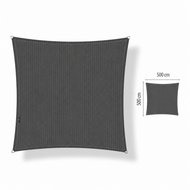 Schaduwdoek vierkant 5x5 meter Cool Grey (UV-werend)