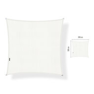 Schaduwdoek vierkant 3x3 meter Arctic White (UV-werend)