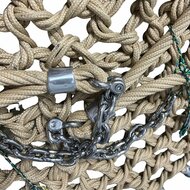 kettingen van Nestschommel Zwart/Hennep Openbaar *&Oslash;100 cm** Fijnmazig
