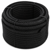 Rol Gewapend touw 250 meter &Oslash;20mm Zwart