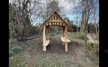 Sfeerfoto B-Play Robinia Speelhuisje Marla zonder Platform Openbaar