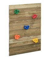 Wand met klimstenen
