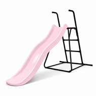 Glijbaan Tweeb met ladder pastel roze