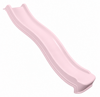 Losse glijbaan *Pastel Roze** 220 cm voor Platformhoogte 115 -125 cm