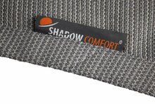 stikrand van Vierkant Schaduwdoek Cool Grey met 4 Robinia Palen Basic