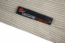 stikrand van Vierkant Schaduwdoek Sahara Sand met 4 Robinia Palen Basic