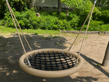 Nestschommel Beige/Zwart Eco-design Openbaar &Oslash;120cm Beige Ophanging boven valzand