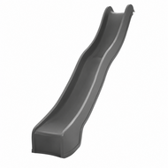 Losse glijbaan Platformhoogte 135 cm t/m 150 cm Antraciet Grijs