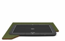 BERG SPORTS Ultim Champion FlatGround Trampoline - 500 &times; 300 cm - Antraciet Grijs