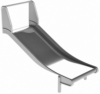 Glijbaan RVS Breed platformhoogte tot 200 cm Hoofdfoto