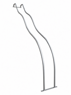 Glijpalen RVS platformhoogte 150cm - 200cm