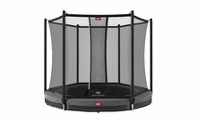 BERG Favorit InGround Trampoline - 270 cm - Safety Net Comfort - Antraciet Grijs