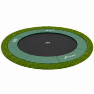 Akrobat Trampoline Orbit Flat To The Ground 244cm Groen