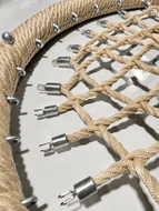 loskoppelbaar net van Nestschommel Beige/Beige Eco-design Openbaar &Oslash;100cm Beige Ophanging