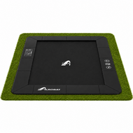 Special Edition Akrobat Trampoline Primus Premium Pro Flat To The Ground 380x250 cm Zwart/Zwart 