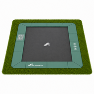 Akrobat Trampoline Orbit Flat To The Ground 380x250 cm Groen