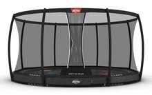 BERG Elite Levels InGround Trampoline - 430 cm - Safety Net Deluxe - Antraciet - Professioneel