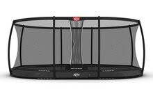 BERG Grand Elite InGround Trampoline - 520 x 345 cm - Safety Net Deluxe - Antraciet - Professioneel